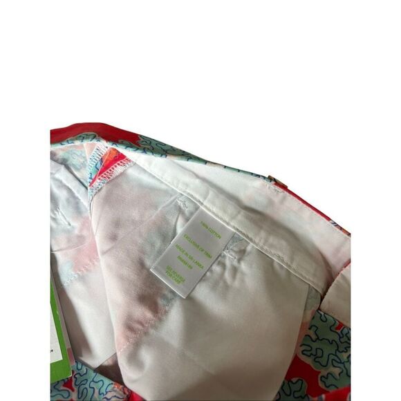 NEW Lilly Pulitzer Jayne Shorts size 2 Watermelon Red Blue Coral Coastal - Picture 13 of 15